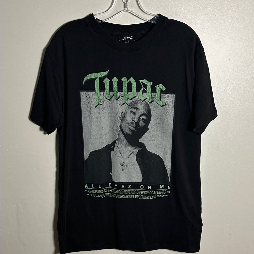 Tupac All eyes on Me Rap T-Shirt by Cotton:On Oversized Small Rare Shirt 2Pac
